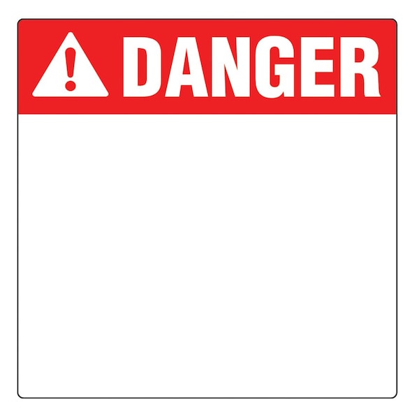 Polyester Adhesive Label, 4" W x 4" H, D